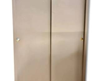 Metal Cabinet with Sliding Doors