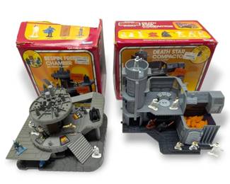1982 Star Wars Kenner Micro Death Star Compactor  Bespin Freeze Chamber  Complete with Boxes