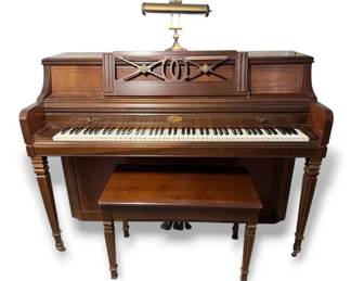 Wurlitzer Upright Piano With Stool
