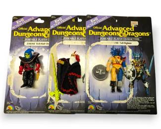 Three 1983 LJN Advanced Dungeons  Dragons Evil Action Figures