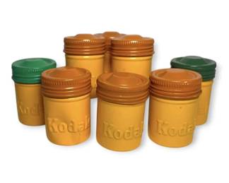 8 Vintage Kodak Film Canisters