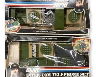 Two Boxes of G.I. Joe Intercom Telephone Sets