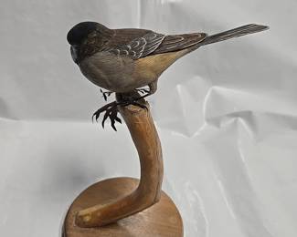 Hand Carved Chickadee