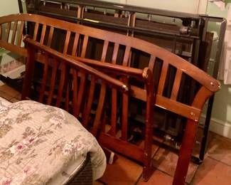 Day bed frame with trundle