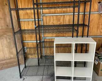 KE123Two Black Racks And More