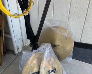 KE179Stagg Cymbals And Keyboard Stand