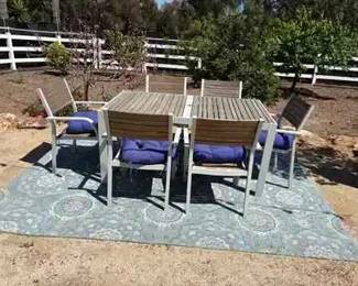 KE1637 pc Outdoor patio set with carpet