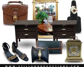 Ralph Lauren, 14k gold, sterling silver, clocks, Dooney & Bourke, watches & much more