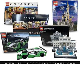 Legos, Star Wars, outdoor furniture, antiques, crystal, china, rugs, lighting and much more