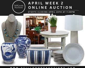 Furniture, antiques, designer bags, lighting, blue & white, art, paintings, mirrors & more