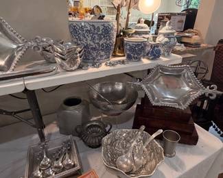 Pewter servingware