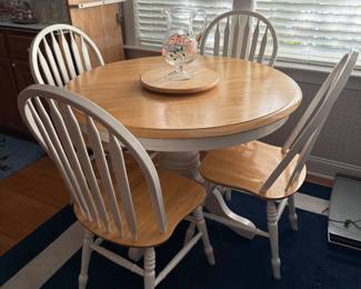 Table & 4 chairs, one leaf $375 