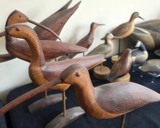 Shore bird decoy signed 