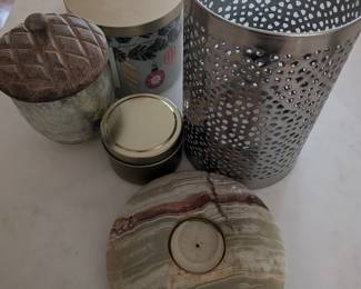 Candles and decorative items