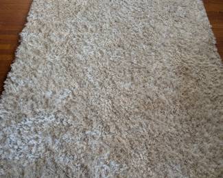 5x7 white shag rug