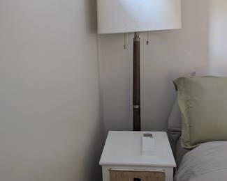 lamp and nightstand