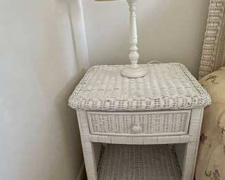 Wicker 1 Drawer Table