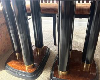 Double Column Pedestal Legs of Dining Table