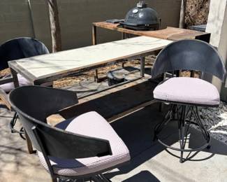 Metal patio chairs