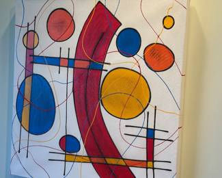 Canvas art titled spirals