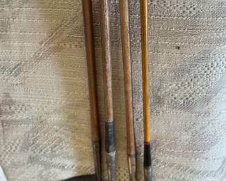 Antique wood golf clubs 