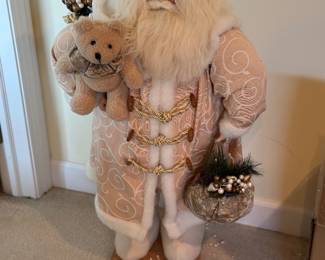 Christmas items, floor Santa 