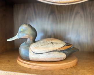 Signed Tom Taber wood duck 