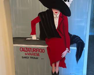 Canvas signed by Nina , 50" H x 40" W