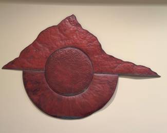 Large metal wall art "Spirit Shield"