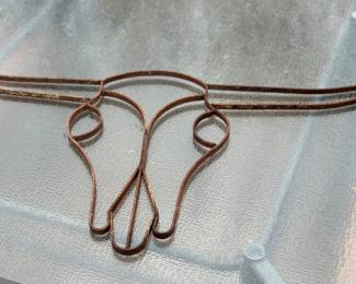 Rustic longhorn metal decor 