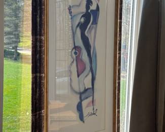 Framed print by Alfred Gockel "Guitar"