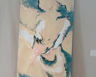 40" w x 6' signed Jo Long canvas 