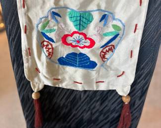 Embroidered textile vintage fabric/purse