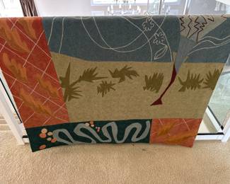 4x6 wool on canvas tapestry/rug 