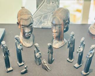 African Ebony nativity set
