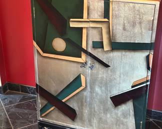  lacquer abstract cabinet 