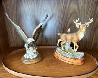 Porcelain "Eagle On Snow" figurine