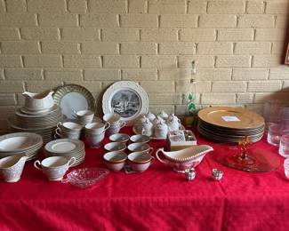 Lots of dishware