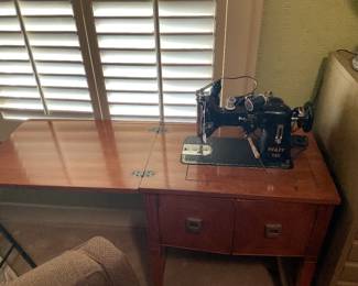 Pfaff Sewing machine and cabinet-23x17x30 &47” open