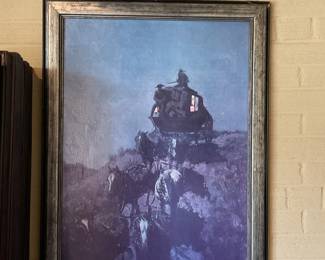“ The Old Stage Coach of the Plains” Frederic Remington-25x34