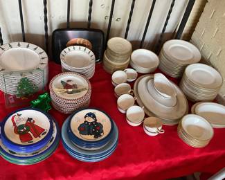 Christmas dishes & China Sets