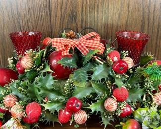 VINTAGE CHRISTMAS CANDLE DECORATIONS