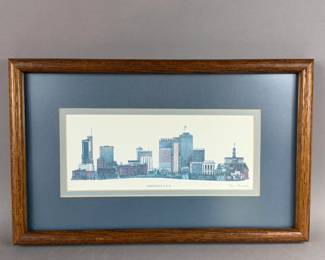 PHIL PONDER 1982 NASHVILLE SKYLINE FRAMED PRINT