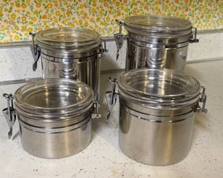 CRATE & BARREL CANISTER SET