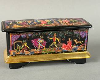 NUTCRACKER BALLET PORCELAIN MUSIC BOX