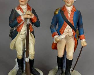 LEFTON CHINA COLONIAL SOLDIER FIGURINES