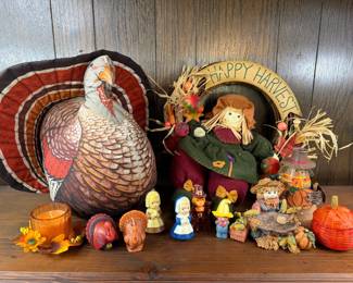 FALL HARVEST & THANKSGIVING DECOR VINTAGE CANDLES