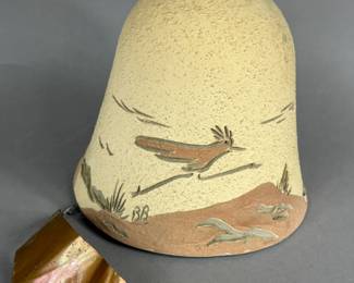STUDIO ART POTTERY ARIZONA ROAD RUNNER BELL