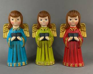 ARDCO CHALKWARE CHOIR ANGEL FIGURINES