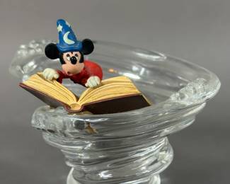 DISNEY FANTASIA MICKEY MOUSE CRYSTAL FIGURINE